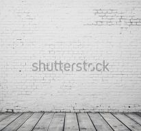 Фотообои Белая кирпичная стена