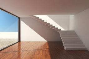 Фреска Современный интерьер с лестницей