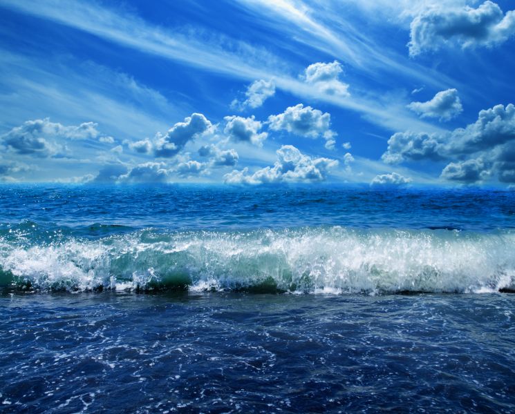 Фотообои Небо и морская волна