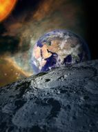 Фреска Вид с Луны на Землю