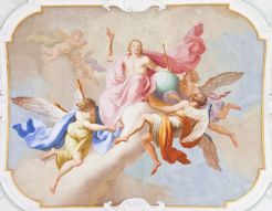Фреска Миротворец, ангелы