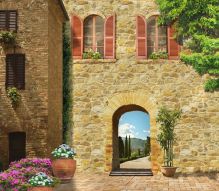 Фреска Дом с аркой в Италии