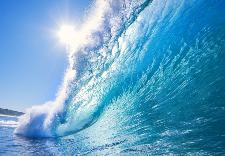 Фотообои морская волна