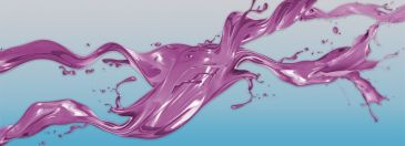 Фотообои 3D Фиолетовые брызги краски