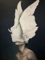 Фреска Девушка с крыльями