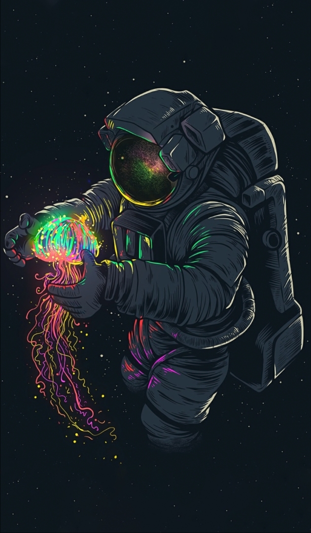 Фреска Космонавт и медуза