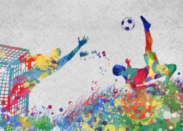 Фреска Футбол в красках
