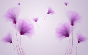 Фреска Фиолетовые цветы