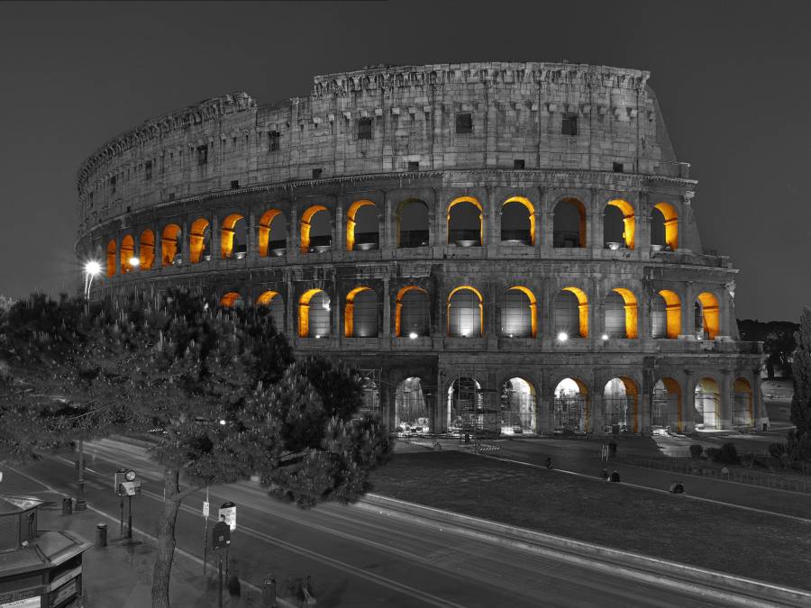 Фотообои Светящиеся изнутри арки Колизея
