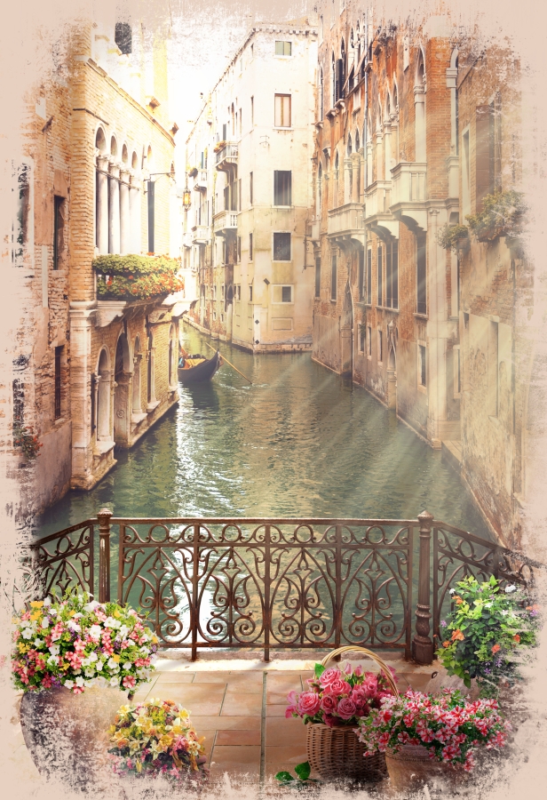 Картина на холсте Старинная Венеция, арт hd1607001