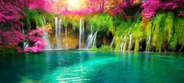 Фреска Райский водопад