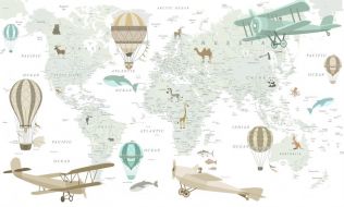 Фотообои Карта мира