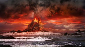 Фотообои Извержение вулкана