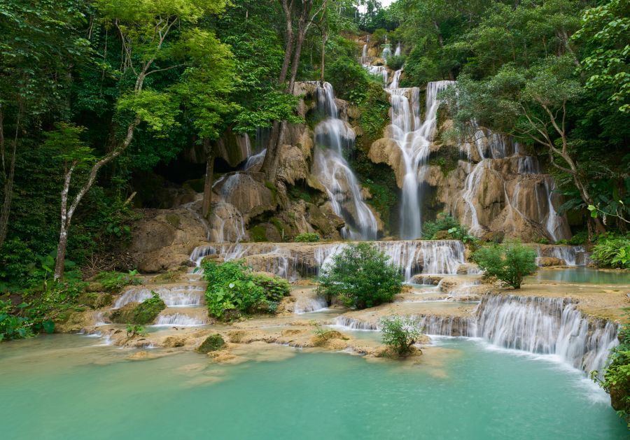 Фотообои Водопад Куанг Си