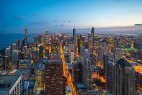 Фотообои Чикаго в сумерках