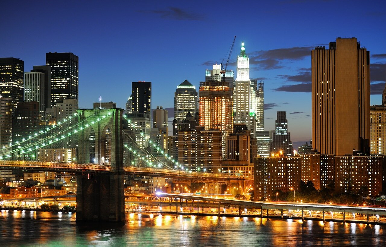 Картина на холсте Мост на Манхэттене, арт hd0017901