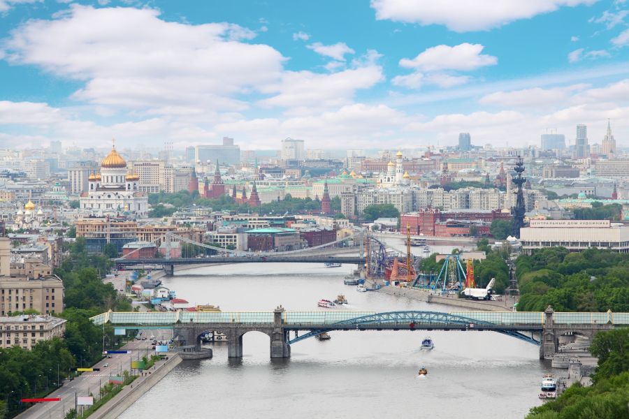 Фотообои Парк Горького Москва-река