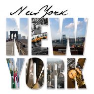Фотообои Нью Йорк буквы