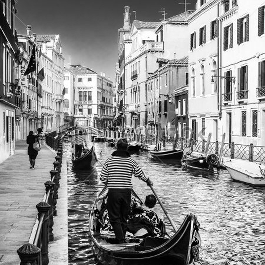 Фотообои Черно-белая Венеция