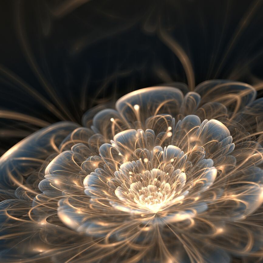 Картина на холсте Сказочный 3D цветок, арт hd1427901