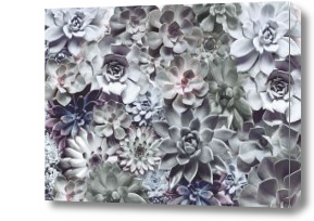 Картина 3D каменные цветы