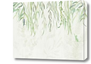 Картина Листья акварель